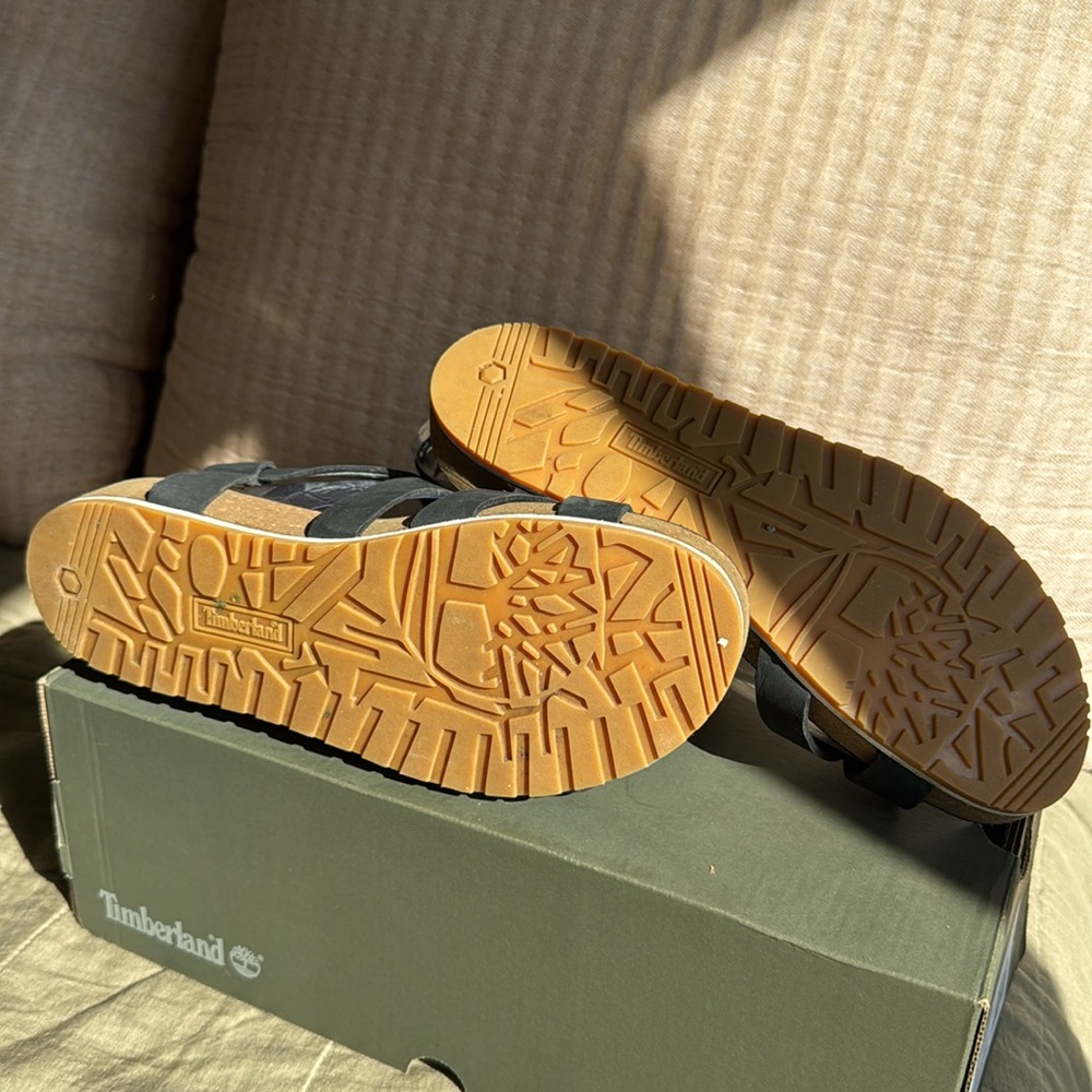 Timberland Malibu Waves Ankle Strap Sandal Black Nubuck size 10 - Picture 4 of 4